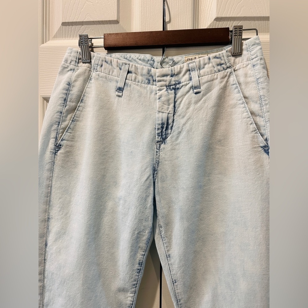 rag & bone JEAN Light Wash Trousers | Size 25 - Picture 6 of 8